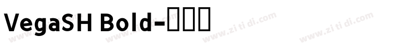 VegaSH Bold字体转换